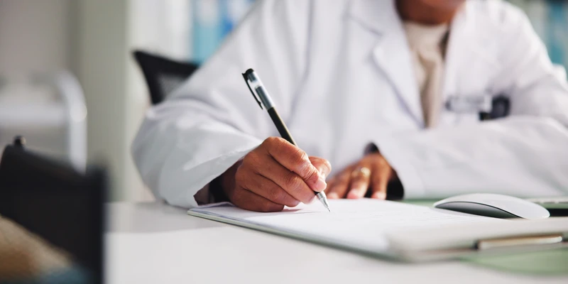 liberty doctor writing notepad prescription drugs