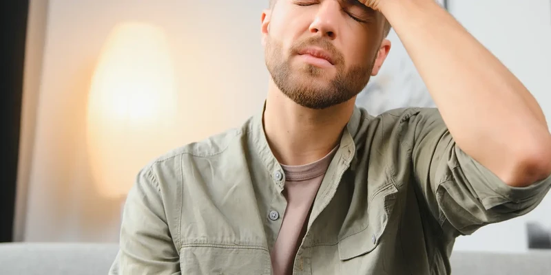 liberty mental health man head hands