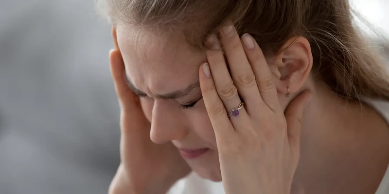 liberty mental health woman hand head