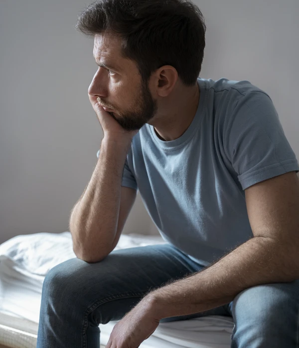 man with alcohol withdrawal issues