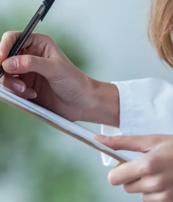 liberty-woman-writing-clipboard-prescription-drugs-page